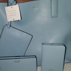 Kate Spade reversible purse, wallet & passport